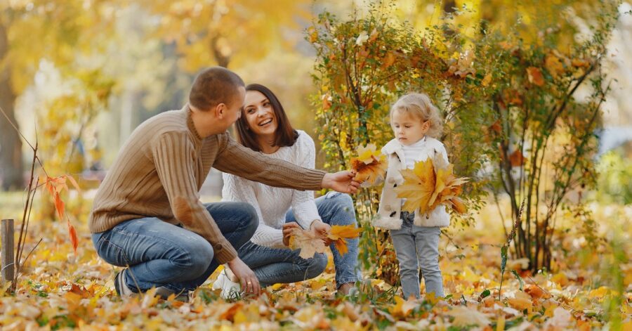 A family culture of learning - a family spends time in nature