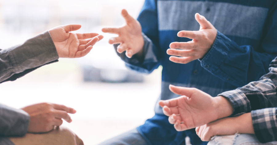 A Socratic circle in action.